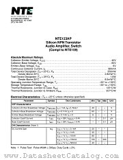 NTE123AP datasheet pdf NTE Electronics
