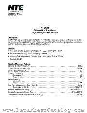 NTE124 datasheet pdf NTE Electronics