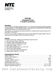 NTE1292 datasheet pdf NTE Electronics