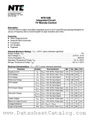 NTE1300 datasheet pdf NTE Electronics