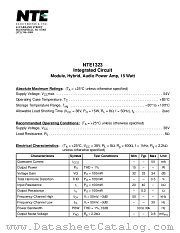 NTE1323 datasheet pdf NTE Electronics