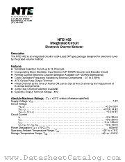 NTE1402 datasheet pdf NTE Electronics