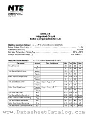 NTE1415 datasheet pdf NTE Electronics