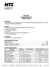NTE1433 datasheet pdf NTE Electronics