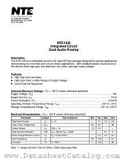 NTE1435 datasheet pdf NTE Electronics