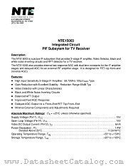 NTE15003 datasheet pdf NTE Electronics