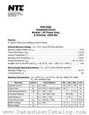 NTE15034 datasheet pdf NTE Electronics