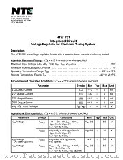NTE1531 datasheet pdf NTE Electronics