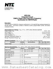 NTE1534 datasheet pdf NTE Electronics