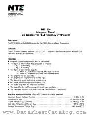 NTE1536 datasheet pdf NTE Electronics