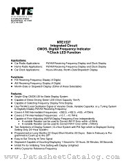 NTE1537 datasheet pdf NTE Electronics