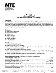 NTE1538 datasheet pdf NTE Electronics