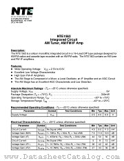 NTE1563 datasheet pdf NTE Electronics