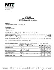 NTE1575 datasheet pdf NTE Electronics