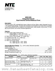 NTE1576 datasheet pdf NTE Electronics