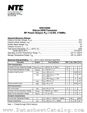NTE16002 datasheet pdf NTE Electronics