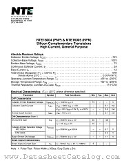NTE16004 datasheet pdf NTE Electronics