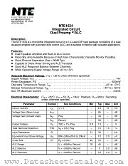 NTE1634 datasheet pdf NTE Electronics