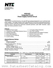 NTE1672 datasheet pdf NTE Electronics