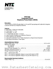 NTE1693 datasheet pdf NTE Electronics