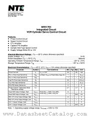 NTE1701 datasheet pdf NTE Electronics