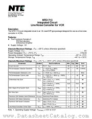 NTE1713 datasheet pdf NTE Electronics