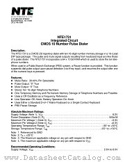 NTE1731 datasheet pdf NTE Electronics
