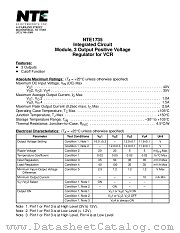 NTE1735 datasheet pdf NTE Electronics