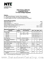 NTE1740 datasheet pdf NTE Electronics