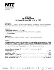 NTE1745 datasheet pdf NTE Electronics