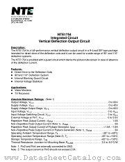 NTE1754 datasheet pdf NTE Electronics