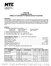 NTE1758 datasheet pdf NTE Electronics
