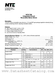 NTE1766 datasheet pdf NTE Electronics