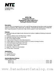 NTE1786 datasheet pdf NTE Electronics