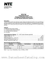NTE1794 datasheet pdf NTE Electronics