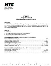 NTE1797 datasheet pdf NTE Electronics