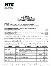 NTE1816 datasheet pdf NTE Electronics