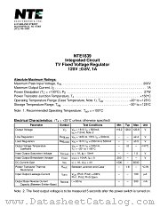NTE1839 datasheet pdf NTE Electronics