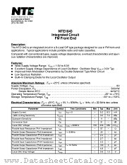 NTE1843 datasheet pdf NTE Electronics