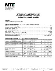 NTE186A datasheet pdf NTE Electronics
