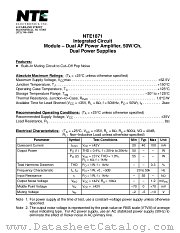 NTE1871 datasheet pdf NTE Electronics