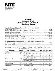 NTE1877 datasheet pdf NTE Electronics