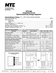 NTE1894 datasheet pdf NTE Electronics
