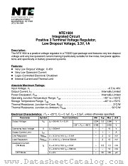 NTE1904 datasheet pdf NTE Electronics