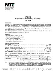 NTE1916 datasheet pdf NTE Electronics