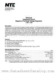NTE1919 datasheet pdf NTE Electronics