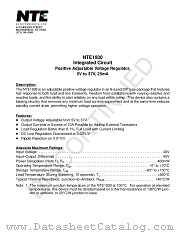 NTE1930 datasheet pdf NTE Electronics