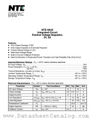 NTE1934X datasheet pdf NTE Electronics