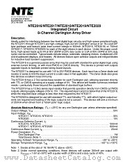 NTE2018 datasheet pdf NTE Electronics