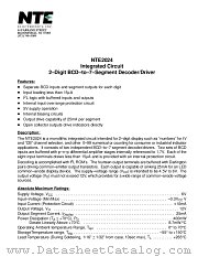 NTE2024 datasheet pdf NTE Electronics